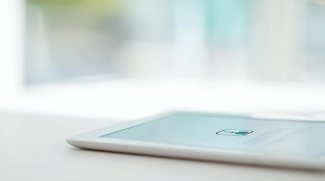 Close-up of a hand interacting with a tablet screen showcasing digital interaction and modern technology for business education or creative applications