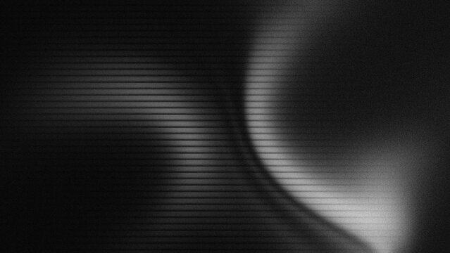 Abstract Black and White Horizontal Lines Background with Dynamic Motion Blur and Grainy Texture.