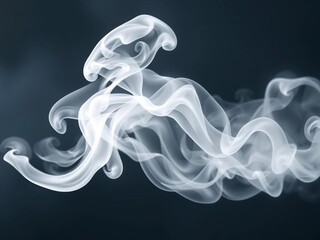Fototapeta premium Wispy white smoke rising, ethereal, translucent, light , flow, mist