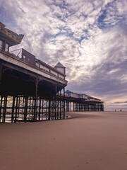 Fototapeta premium The central pier at Blackpool in The UK.
