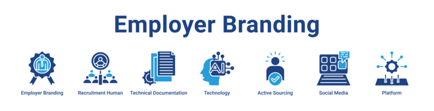 Employer Branding Icon Banner and Collection