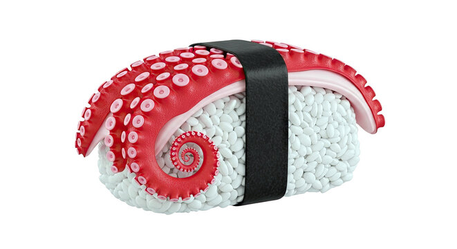 Octopus Nigiri Sushi