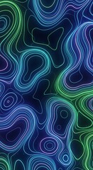 Fototapeta premium Abstract Topographic Lines - A Vibrant and Dynamic Background.