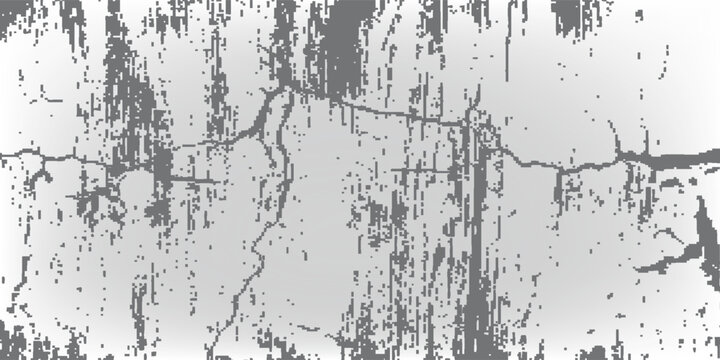 Tekstur abstrak dari kisi-kisi putih dan goresan hitam dan retak-retak tembok debu yang tertekan Garis sketsa tekstur cap vintage dengan grunge efek.Print