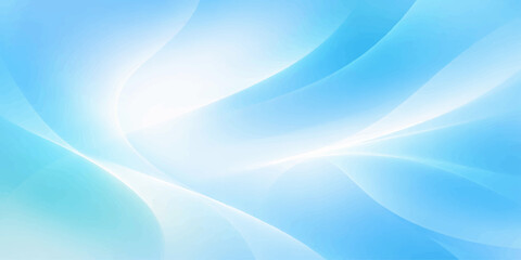 Naklejka premium Abstract blue wave background featuring a smooth flowing curve design with soft light and digital fractal lines for a modern motion texture wallpaper