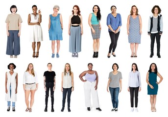 Obraz premium Diverse women standing together