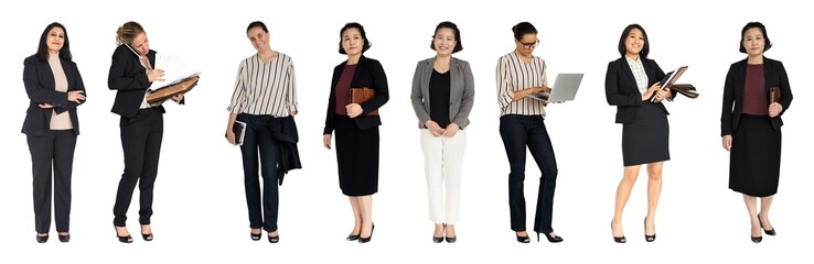 Fototapeta premium Diverse professional women standing confidently