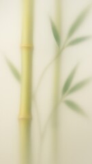 Fototapeta premium Serene bamboo silhouette with leaves mobile wallpaper