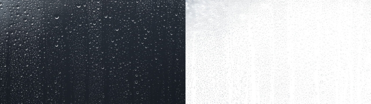 Minimal water drop pattern for rainy window design overlay