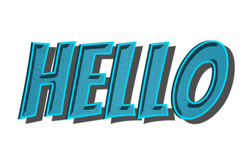 PNG hello retro style typography illustration © Rawpixel.com