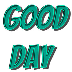 Good day png cartoon font typography © Rawpixel.com