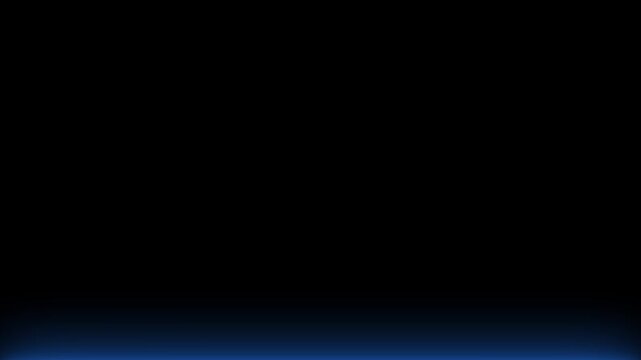 Blue neon scan line moving across screen.