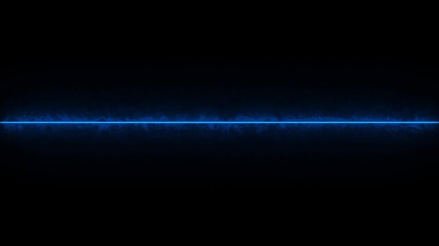 Blue energy line moves across black background.