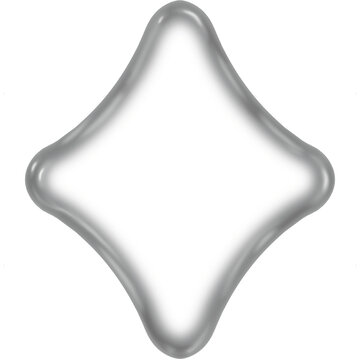 3d silver star