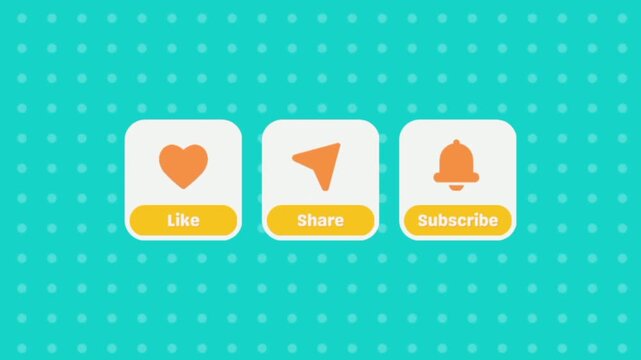 Like, Share, Subscribe button channel videos long youtube