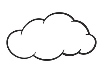 Fototapeta premium Cartoon cloud png, retro illustration, transparent background