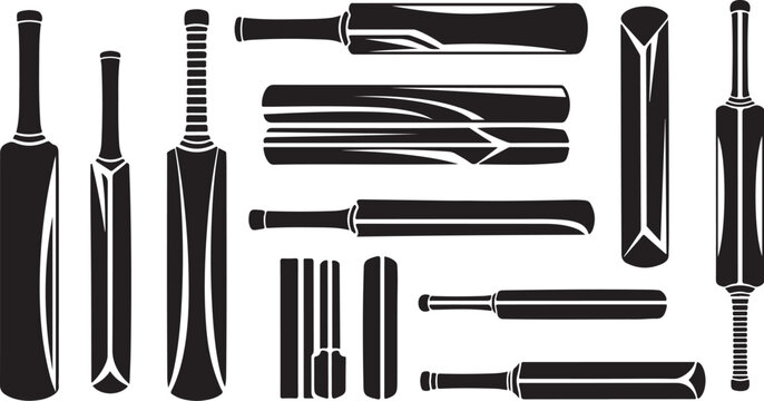 Various Screwdrivers and Tools in Black Silhouette Style