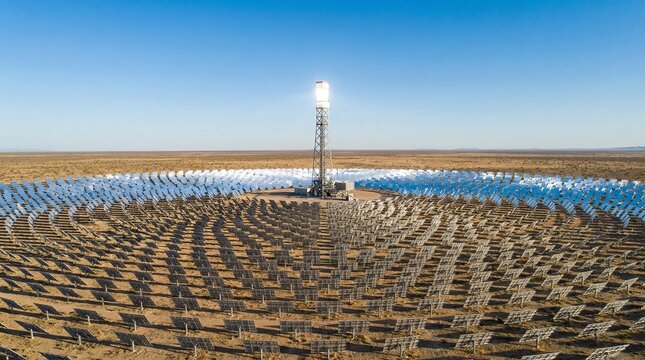 Lattice Tower Solar Power Plant
