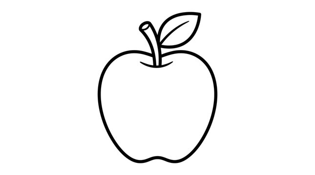 Fresh Apple Fruit Single Object.