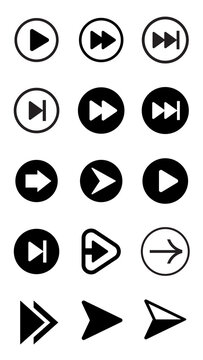 PNG diverse arrow icon collection, transparent background