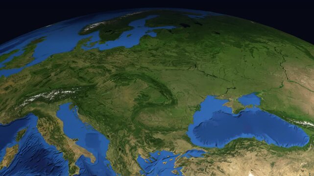 Animated Flight Path Map from Munich Germany to Kuala Lumpur Malaysia