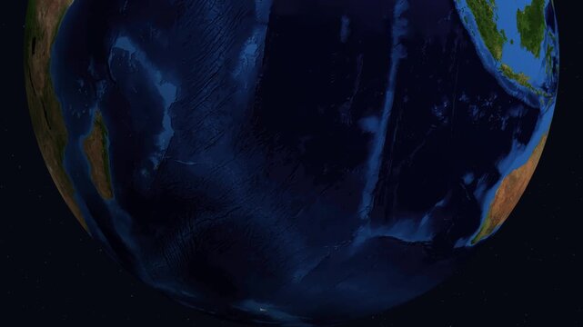 Satellite Zoom from Space to Asuncion Paraguay City Lights at Night