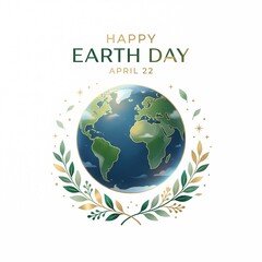 Fototapeta premium green planet earth for earth day festival