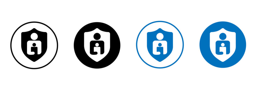 Parental Control Icon Set. Illustration