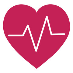 Obraz na płótnie Canvas PNG Red heartbeat symbol graphic illustration sticker, transparent background