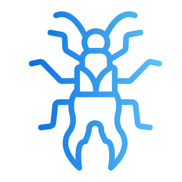 Earwig Line Gradient Icon