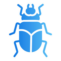 Fototapeta premium Dung beetle Line Gradient Icon