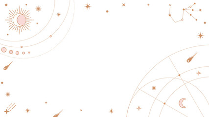 Modern astronomy png frame, pastel collage element design, transparent background © Rawpixel.com