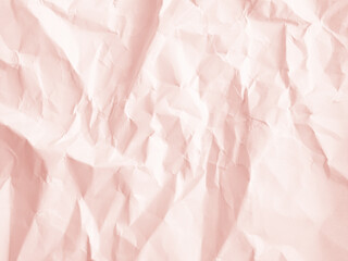 Fototapeta premium Pink background crumpled paper wrapping gradation begie rose flower color texture vintage canvas, seamless pattern minimalism cardboard.