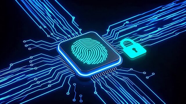 Fingerprint security on circuit board