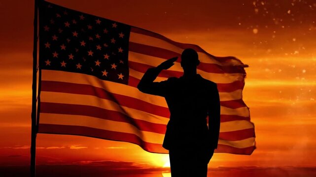 American Flag Close-Up with Cinematic Focus for Independence Day Visual