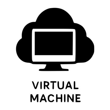A software based emulation of a physical computer that runs an operating system and applications independently on a host server.