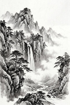 山水画 山水画 Images – Browse 1,848 Stock Photos, Vectors, and Video