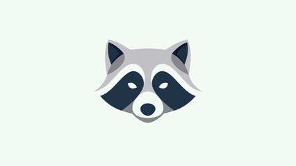 Stylized raccoon head illustration © Ever