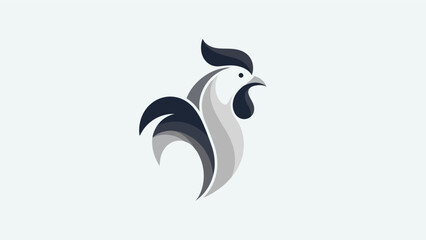 Stylized rooster illustration © Ever