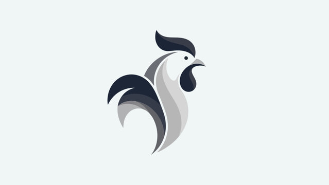 Stylized rooster illustration