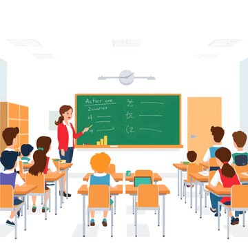 teacher and students