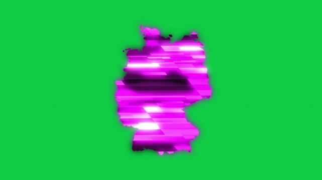 Germany purple news headline effect map pop animation green background