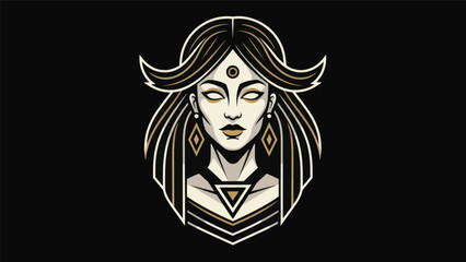 Obraz premium Woman portrait in decorative style