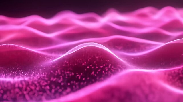 Abstract Pink Wavelike Pattern