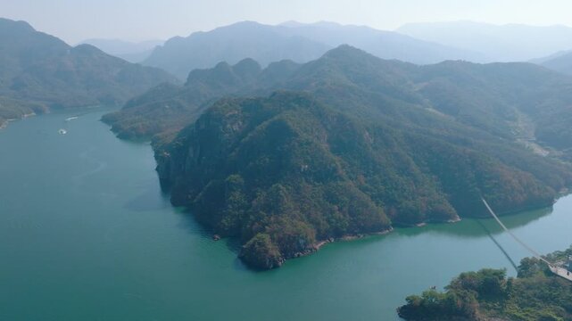 Oksunbong Peak in Danyang/Jecheon, Chungjuho Lake, A cool breeze and a bright moon
