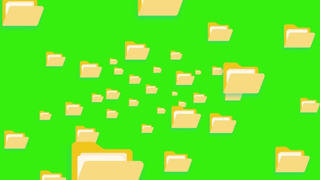 Business document management system with secure cloud folders, online file sharing, virtual access for teams, improved collaboration, data protection, and efficient digital storage. 