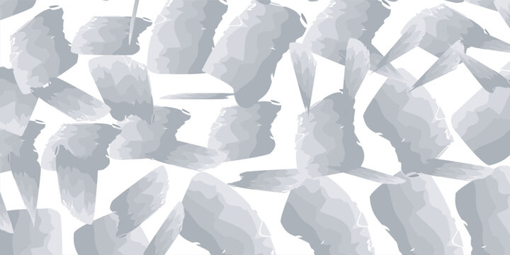 Minimalist grey camouflage pattern on clean white backdrop eps 10