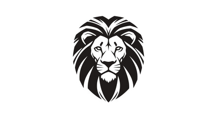 Lion Head Illustration Close Up Portrait. © amni