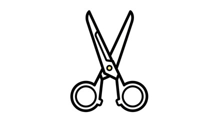 Fototapeta premium Scissors cutting tool for crafts.