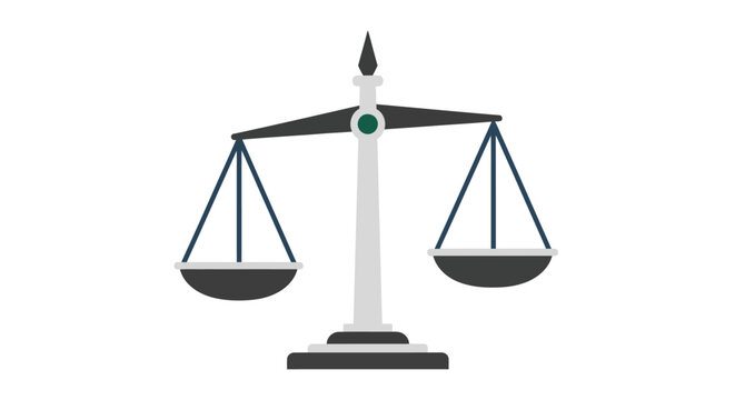 Scales of justice balance equality.